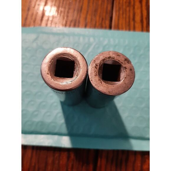 Vintage Craftsman Lot 2 3/4" 6 and 12 Point 3/8" Drive Deep Well Sockets - Picture 4 of 4